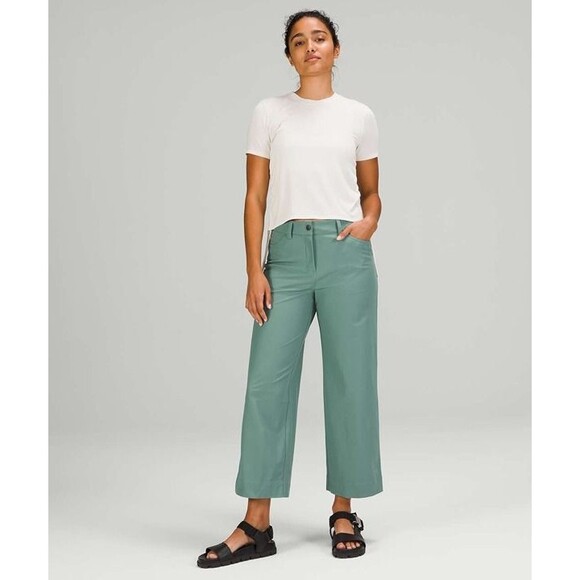 Lululemon City Sleek Wide-Leg 5-Pocket Pant - Tidewater Teal • Size 30 - Picture 1 of 8
